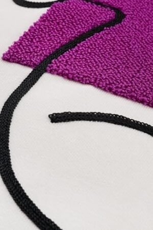 Modern Soyut Yüz Desenli Dekoratif Kırlent Kılıfı | Renkli Tasarım - Görsel 2