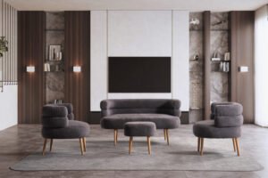 Barel Çay Seti Koltuk Takımı 4'lü Set - Görsel 2