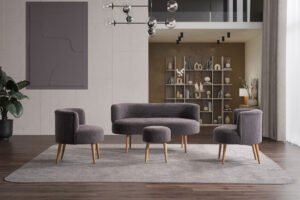 Panda Çay Seti Koltuk Takımı 4'lü Set