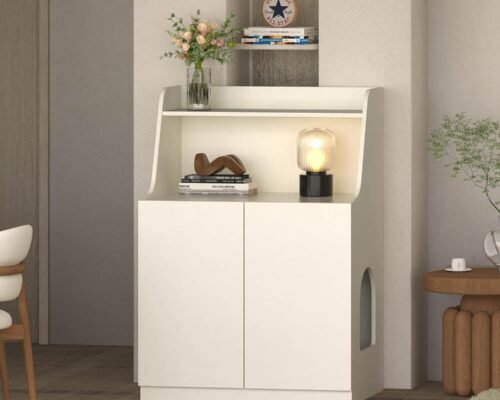 Petlebi Kedi Tuvalet Dolabı – Çok Amaçlı Kedi Mobilyası